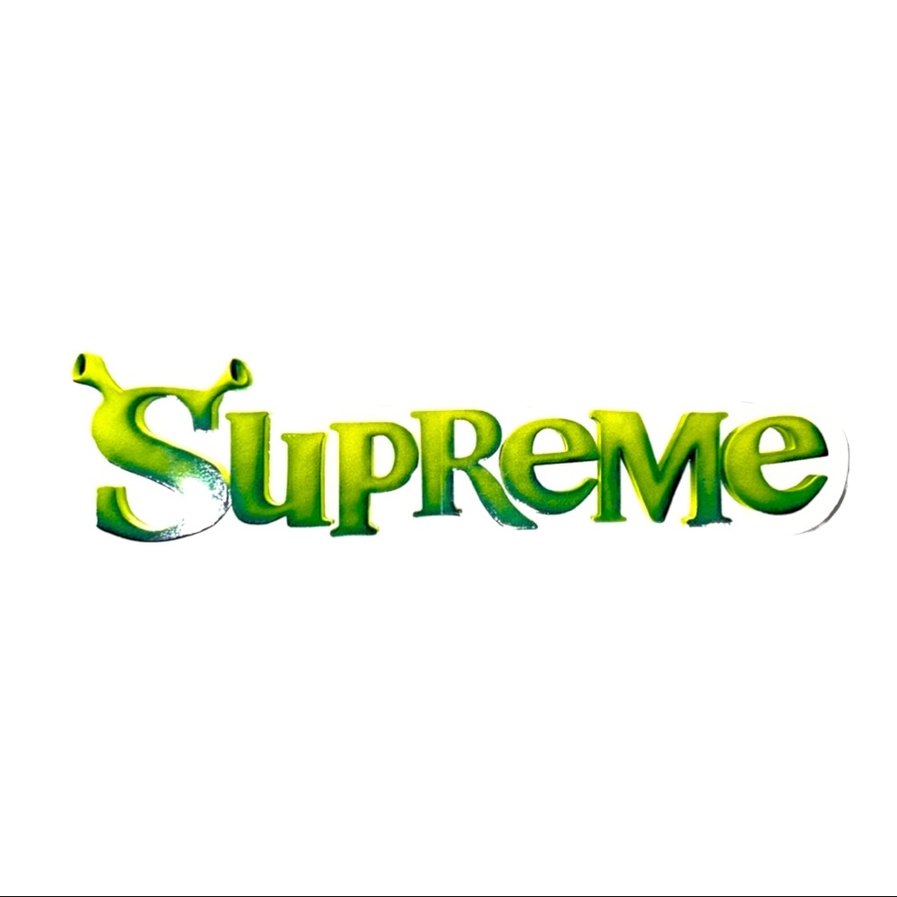 Supreme Shrek Sticker